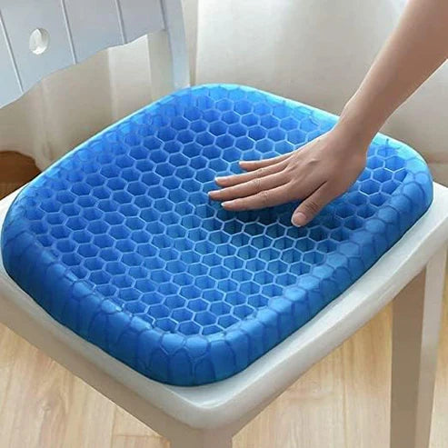 Gel Orthopedic Seat Cushion for Office Chair, Wheelchair, or Home Rubber Cushion for Back Pain