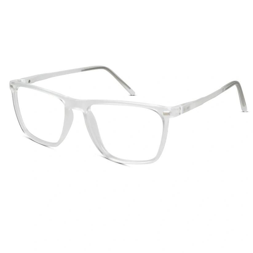 Transparent Rectangular Clip On Eyeglasses