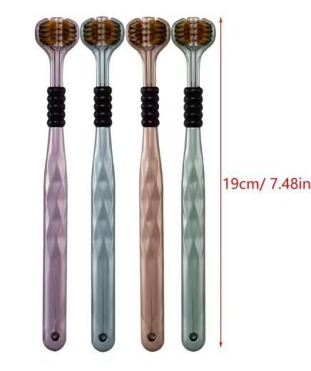 3 Sided Tooth Brush Pack of 2